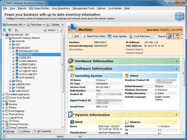 Network Inventory Enterprise 5.8.22 full Windows 7 Network Inventory Enterprise 5.8.22 full
