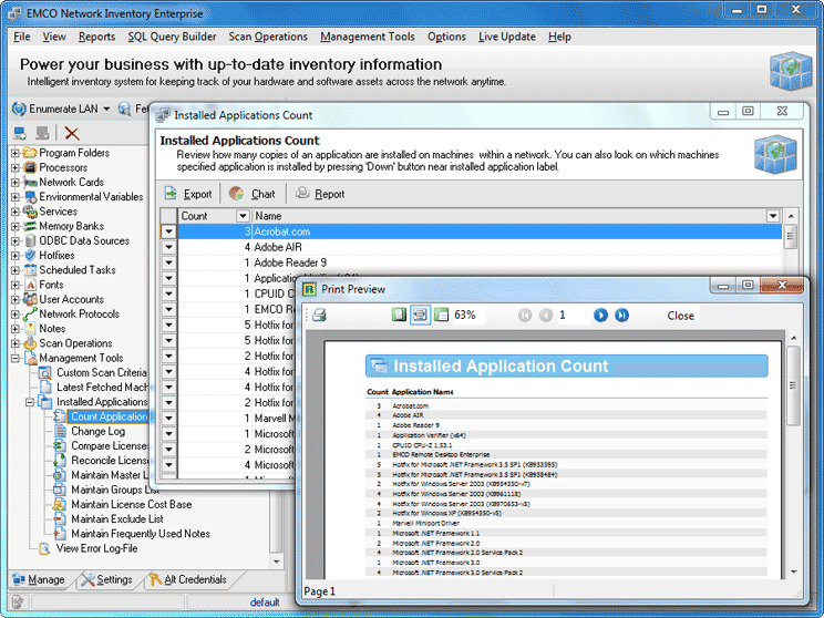 Hardware and Software Inventory Tool EMCO Network Inventory