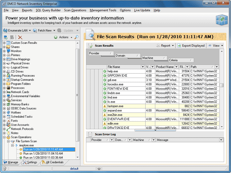 Hardware and Software Inventory Tool - EMCO Network Inventory